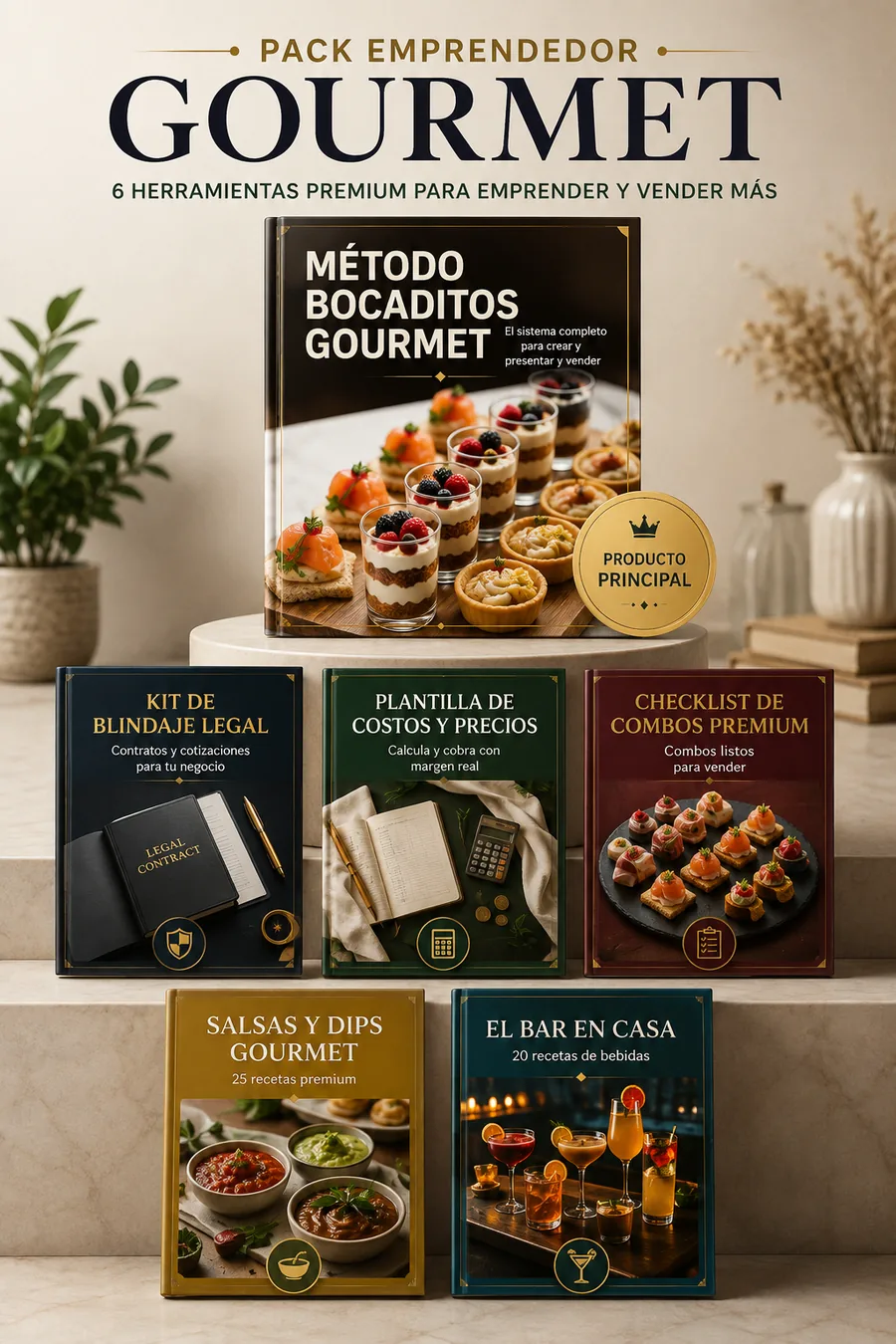 Pack completo: Método Bocaditos Gourmet + 5 bonos incluidos
